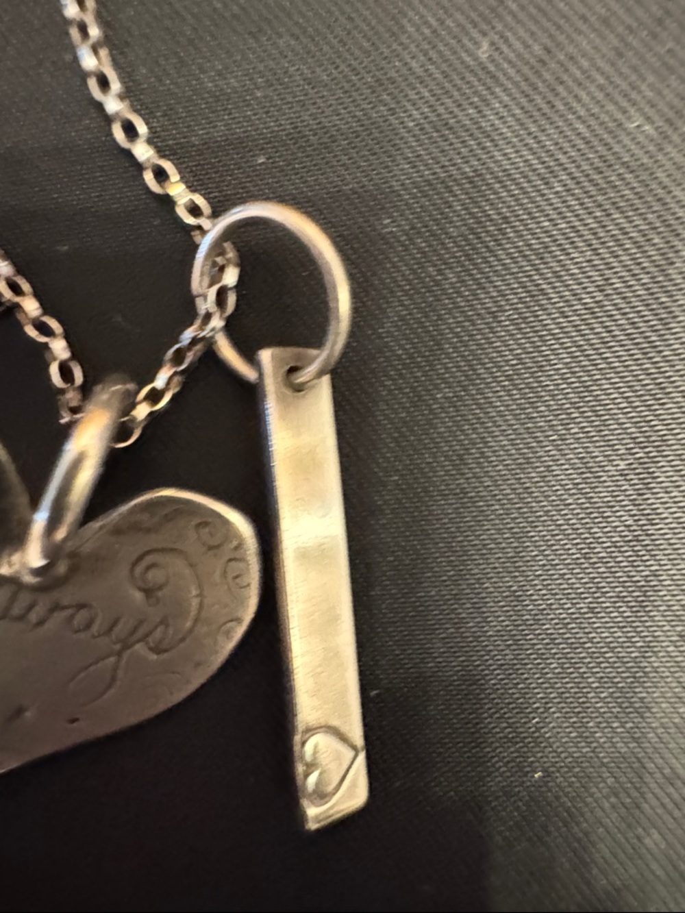 Sundance Silver 'Always' Heart Pendant Necklace - Picture 3 of 7